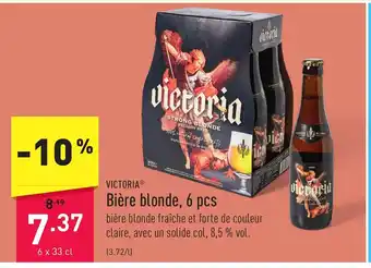 ALDI VICTORIA Bière blonde, 6 pcs aanbieding