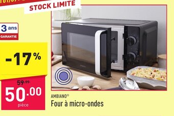 ALDI AMBIANO Four à micro-ondes aanbieding
