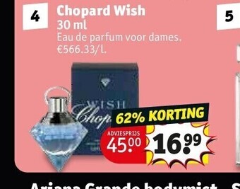 Kruidvat Chopard wish 30 ml aanbieding