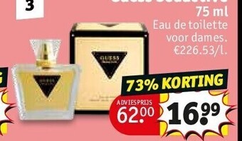 Kruidvat Guess seductive 75 ml aanbieding