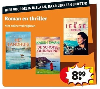 Kruidvat Roman en thriller aanbieding
