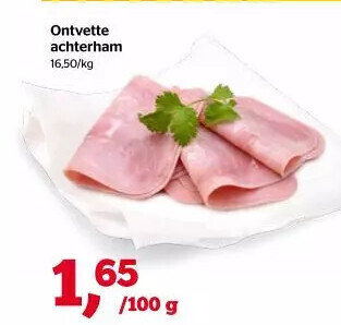 Spar Ontvette achterham aanbieding