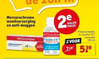 Kruidvat Mercurochrome wondverzorging en anti-muggen aanbieding