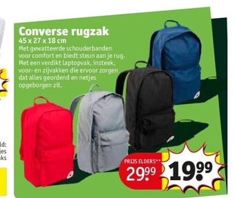 Kruidvat Converse rugzak aanbieding