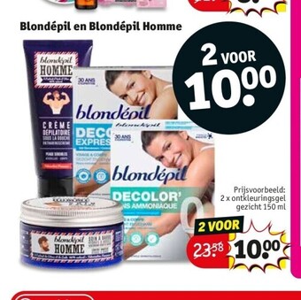 Kruidvat Blondépil en blondépil homme aanbieding