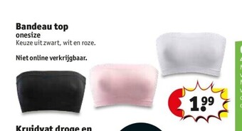Kruidvat Bandeau top aanbieding