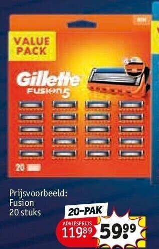 Kruidvat Fusion 20 stuks aanbieding