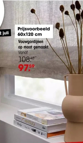 Vouwgordijnen op maat gemaakt