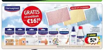 Kruidvat 2 x vingerpleisters elastic 16 stuks + gratis stranddoek aanbieding