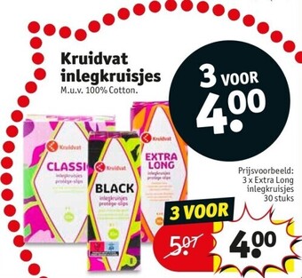 Kruidvat Kruidvat inlegkruisjes aanbieding