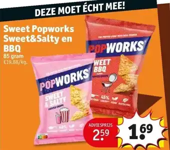 Kruidvat Sweet popworks sweet&salty en bbq aanbieding