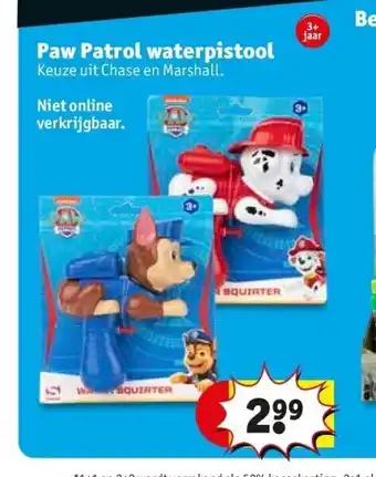 Kruidvat Paw patrol waterpistool aanbieding
