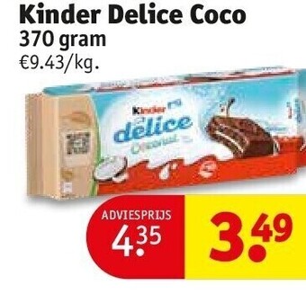 Kruidvat Kinder delice coco aanbieding