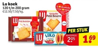 Kruidvat Lu koek aanbieding