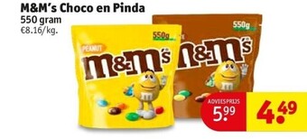 Kruidvat M&m’s choco en pinda aanbieding