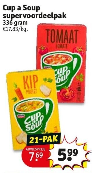 Kruidvat Cup a soup supervoordeelpak aanbieding