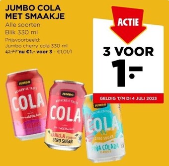 Jumbo Jumbo cola met smaakje aanbieding
