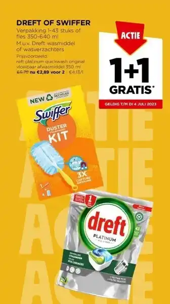 Jumbo Dreft of swiffer aanbieding