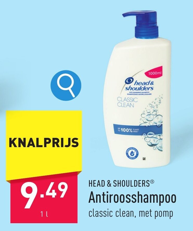 HEAD & SHOULDERSⓇ Antiroosshampoo 1L promotie bij ALDI