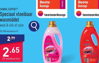 ALDI TANDIL EXPERTⓇ Speciaal vloeibaar wasmiddel aanbieding