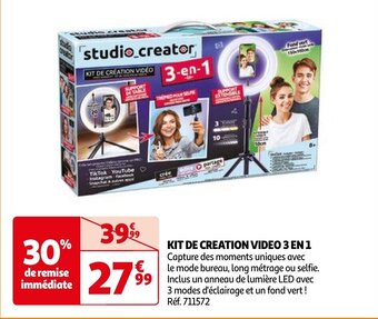 KIT DE CREATION VIDEO 3 EN 1
