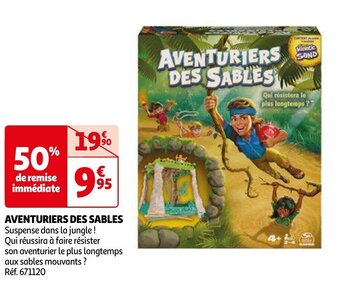 Auchan AVENTURIERS DES SABLES aanbieding