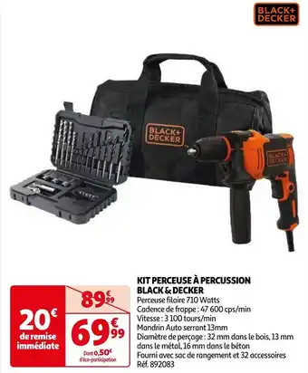 BLACK & DECKER KIT PERCEUSE À PERCUSSION