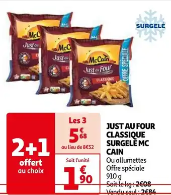 MC CAIN JUST AU FOUR CLASSIQUE SURGELE