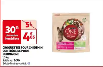 PURINA ONE CROQUETTES POUR CHIEN MINI CONTRÔLE DE POIDS 1.5kg
