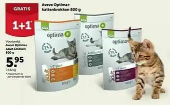 AVEVE Aveve optima+ adult chicken 800 g aanbieding