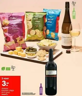 Diverse soorten chips