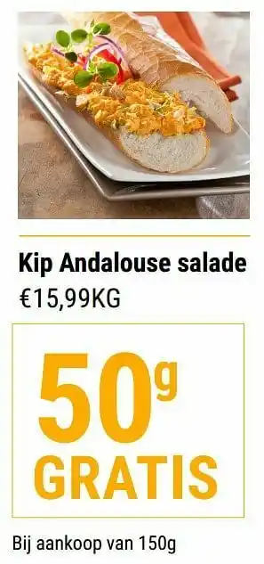 Kip andalouse salade