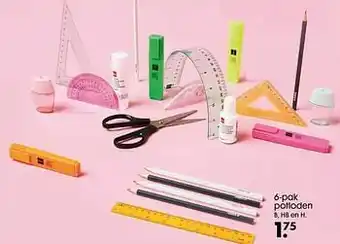 HEMA 6-pak potloden aanbieding