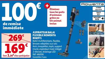 ROWENTA ASPIRATEUR BALAI FLEXIBLE RH6971