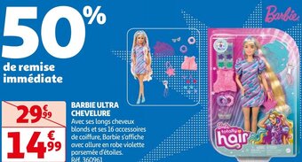Auchan BARBIE ULTRA CHEVELURE aanbieding