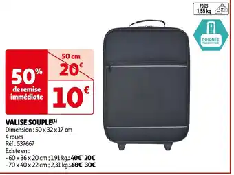 VALISE SOUPLE 50 x 32 x 17 cm