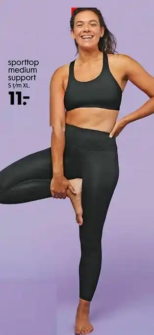 HEMA Sporttop medium support aanbieding