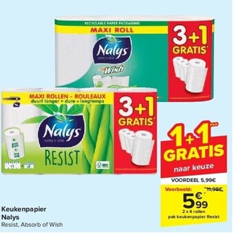 Carrefour Keukenpapier nalys aanbieding