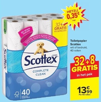 Carrefour Toiletpapier scottex aanbieding
