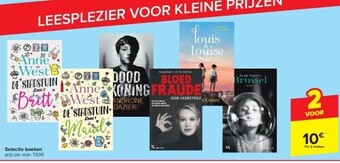 Carrefour Selectie boeken aanbieding