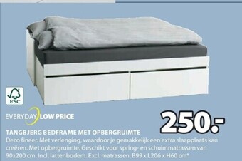 Jysk Tangbjerg bedframe met opbergruimte aanbieding