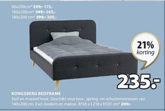 Jysk Kongsberg bedframe aanbieding