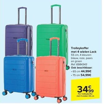 Carrefour Trolleyko er met 4 wielen lack aanbieding