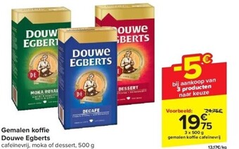 Carrefour Gemalen ko e douwe egberts aanbieding
