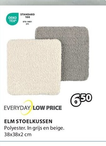 Jysk Elm stoelkussen aanbieding