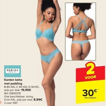 Carrefour Kanten beha met padding aanbieding