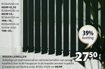 Jysk Rogen lamellen aanbieding