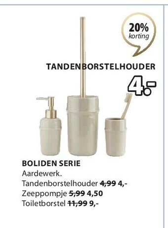 Jysk Boliden serie aanbieding