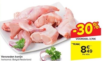 Carrefour Versneden konijn aanbieding