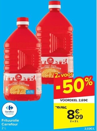 Carrefour Frituurolie aanbieding